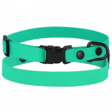 Нашийник для собак дрібних порід Bronzedog Surf Пластикова Пряжка Водовідштовхувальний із Захисним Полімерним Покриттям Зелений  XS(44/6135/Т) 