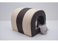 Будка тунель для собак і котів Zoo-hunt Комфорт літо коричнева №3 42х55,5х41 см 