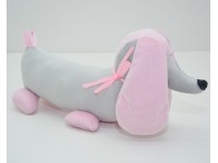 М'яка іграшка Такса для собак сіра 