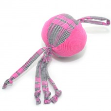 Іграшка для собак і котів М'ячик клітина рожевий 8 см 