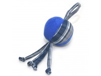 Іграшка для собак і котів М'ячик клітина синій 12 см 