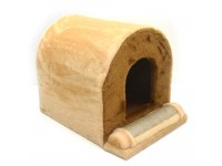 Будиночок кігтеточка для кішок Zoo-hunt Тунель 35х46х33 см джут 