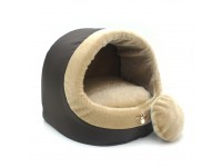 Будка для котів і собак Zoo-hunt Хутро коричнева №1 360х320х320 мм Будка для котів і собак Zoo-hunt Хутро коричнева №1 360х320х320 мм