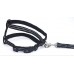 Комплект для собак і котів Zoo-hunt капроновий світловідбиваючий Неон 1,6 см чорний 