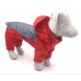 Комбінезон-дощовик з капюшоном для собак Zoo-hunt червоний бебі 18х22 см