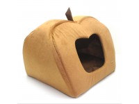 Будка яблуко для котів і собак Zoo-hunt Мрія коричневий №1 40х40х37 см 