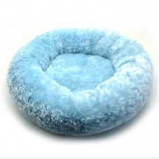 Лежак круглий для собак і котів Забава блакитний №1 40х14 см 