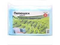 Пелюшки щоденні для собак та котів 10 шт з ароматом зеленого чаю 60х60см 
