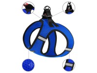 Шлея для собак Bronzedog Mesh Vest 3D сітка Синя  S(83402/Т) 