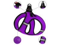 Шлея для собак Bronzedog Mesh Vest 3D сітка Фіолетова  S(83407/Т) 