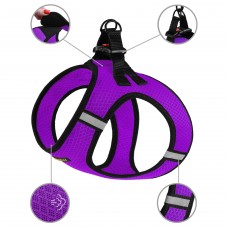 Шлея для собак Bronzedog Mesh Vest 3D сітка Фіолетова S(83407/Т) Шлея для собак Bronzedog Mesh Vest 3D сітка Фіолетова S(83407/Т)