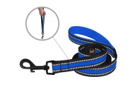 Повідець для Собак BronzeDog Mesh 2 в 1 Синій  L(62/1602/Т) 