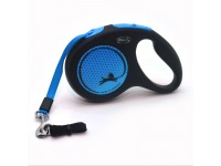 Рулетка-повідець для собак Flexi New Neon M стрічка 5 м 25 кг синій 
