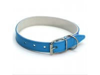 Нашийник для собак Zoo-hunt шкіряний подвійний ОД Барви блакитний ОД Барви 1,2/20-25 см