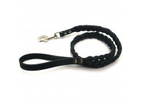 Повідець для собак Zoo-hunt плетений ПП 1,4 см 2 плетіння 110 см чорний 