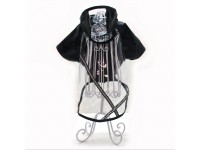 Вітровка плащ для собак прозора Zoo-hunt чорна міні 21х27 см