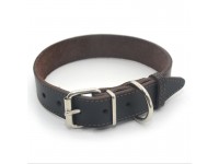 Нашийник для собак Zoo-hunt шкіряний Весна коричневий 1,2/20-25 см