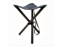 Стілець розкладний 65 см шкіра Ретро Zoo-hunt чорний 10051/1 