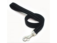 Повідець брезентовий світловідбивний для собак Zoo-hunt ПБ 2,0 см 120 см чорний 