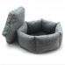 Лежак для малих собак та котів Zoo-hunt шестикутний Чарлі сірий №1 43х15 см