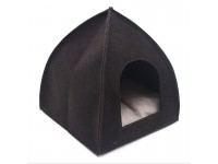 Будинок для котів та малих порід собак Zoo-hunt з фетра Джейн №1 35х35х36 см коричневий 