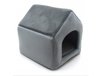 Хатка для собак і котів Zoo-hunt Елегант сіра №1 300х330х330 мм