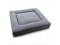 Лежак для собак та котів Геросс Zoo-hunt прямокутний сірий №1 64х74х14 см