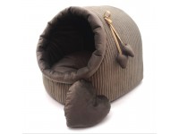 Будка для котів і собак Zoo-hunt Геросс №1 36х32х32 см коричневий 