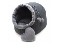 Будка для котів і собак Zoo-hunt Геросс №2 42х37х37 см сірий 