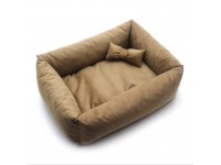 Лежак для собак і котів Zoo-hunt Бліц прямокутний коричневий №1 40х50х19 см
