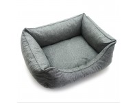 Лежак для собак та котів Zoo-hunt Марвіл двосторонній сірий №1 40х50х22 см