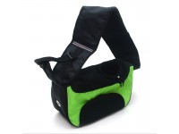 Сумка-слінг Zoo-hunt Турист для котів та малих порід собак 16х35х21 см салатовий 