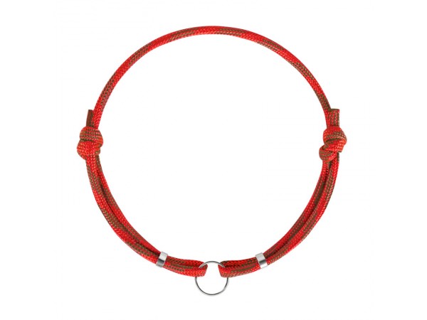 Шнурок для адресників Barksi з паракорду для собак та котів Червоний  M(8903) 