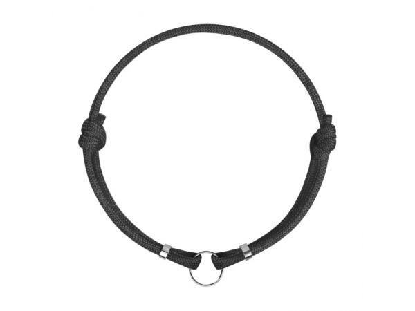 Шнурок для адресників Barksi з паракорду для собак та котів Чорний  M(8901) 