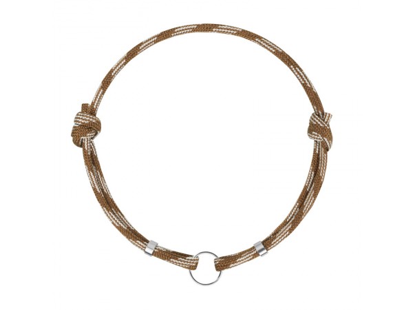 Шнурок для адресників Barksi з паракорду для собак та котів Коричневий  M(8906) 