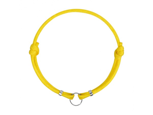 Шнурок для адресників Barksi з паракорду для собак та котів Жовтий  M(8928) 