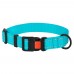 Нашийник для Собак BronzeDog Active Нейлоновий зі Світловідбиттям та Пластиковою Пряжкою Блакитний  XL(53/1222/Т) 