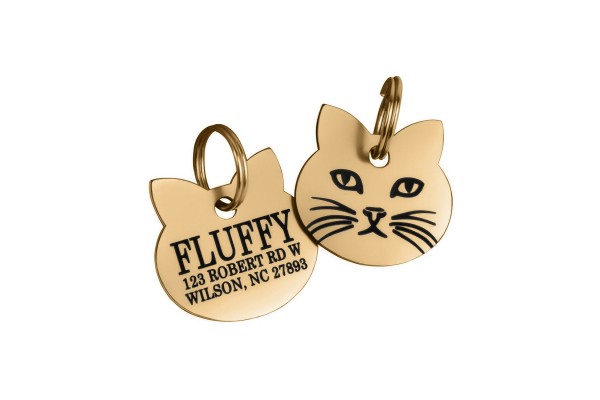 Адресник для Котів BronzeDog Позолота Тип 1 S(90353/Т) 