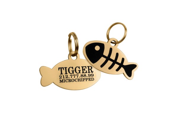 Адресник для Котів BronzeDog Позолота Тип 4  S(90383/Т) 