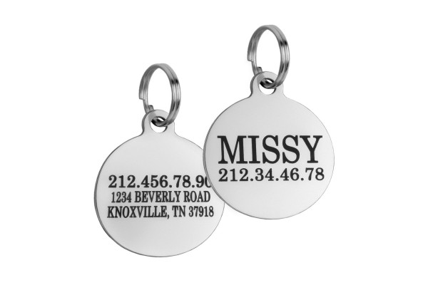 Адресник для котів BronzeDog з Нержавіючої  SСталі Тип 6 (90401) 