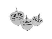 Адресник для Собак BronzeDog з Нержавіючої Сталі Серце S(90071) Адресник для Собак BronzeDog з Нержавіючої Сталі Серце S(90071)