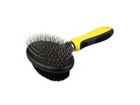 Щітка масажна Bronzedog Двостороння Овальна 19 х 9,5 см  S(0101-041) 