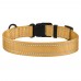 Нашийник для Собак BronzeDog Active Нейлоновий зі Світловідбиттям та Пластиковою Пряжкою Золотистий  XL(53/1226/Т) 
