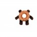 Іграшка для Собак Gigwi Plush Friendz Плюшевий Ведмідь з Гумовим Кільцем Усередині та Пищалками 19 см 