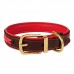Нашийник для Собак Шкіряний BronzeDog Premium з Литою Латунною Фурнітурою та Адресником Коричнево-Червоний M(61063/Т) Нашийник для Собак Шкіряний BronzeDog Premium з Литою Латунною Фурнітурою та Адресником Коричнево-Червоний M(61063/Т)