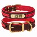 Нашийник для Собак Шкіряний BronzeDog Premium з Литою Латунною Фурнітурою та Адресником Коричнево-Червоний M(61063/Т) Нашийник для Собак Шкіряний BronzeDog Premium з Литою Латунною Фурнітурою та Адресником Коричнево-Червоний M(61063/Т)