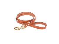 Повідець для Собак Шкіряний BronzeDog Premium з Літою Латунною Фурнітурою Гірчичний  M(47124/Т) 