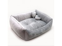 Лежак для котів і собак Zoo-hunt Ніжність сірий №1 300х370х220 мм