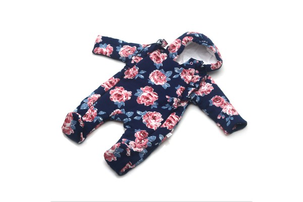 Комбінезон MAŁGOSIA демісезонний Florа для немовлят синій Комбінезон MAŁGOSIA демісезонний Florа для немовлят синій