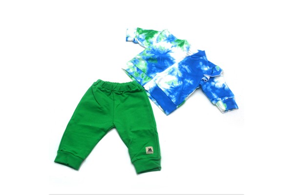 Костюм MAŁGOSIA Miloo на замку для немовлят зелений дівчинка Костюм MAŁGOSIA Miloo на замку для немовлят зелений дівчинка